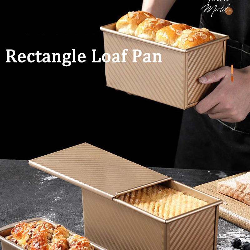 Rectangle Loaf Pan Baking Toas - Tin Container Lid ulasan dan harga