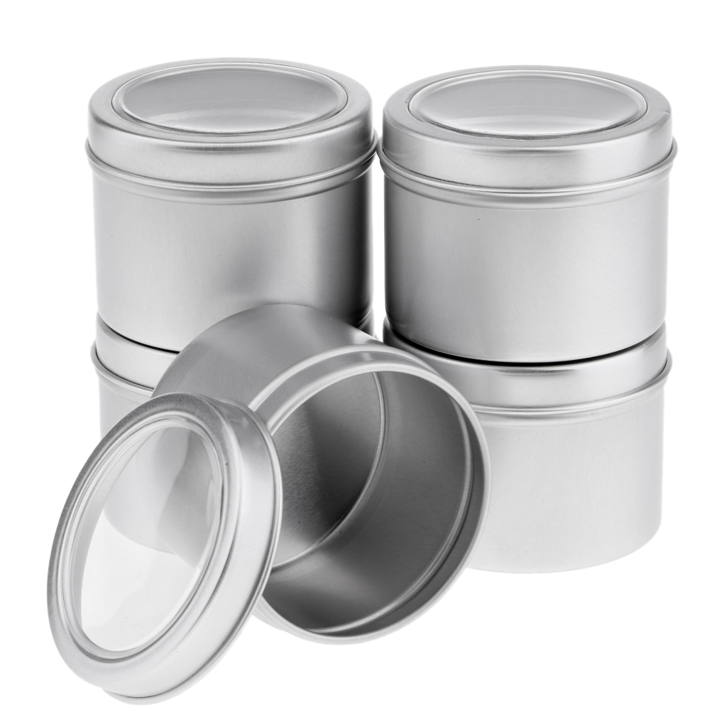 Round Aluminum Tin Jar 60ml Em - Tin Container Lid ulasan dan harga