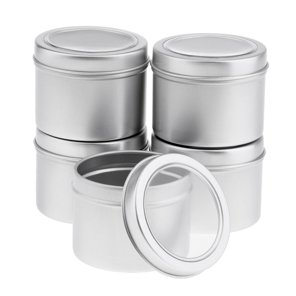 Round Aluminum Tin Jar 60ml Em - Tin Container Lid ulasan dan harga