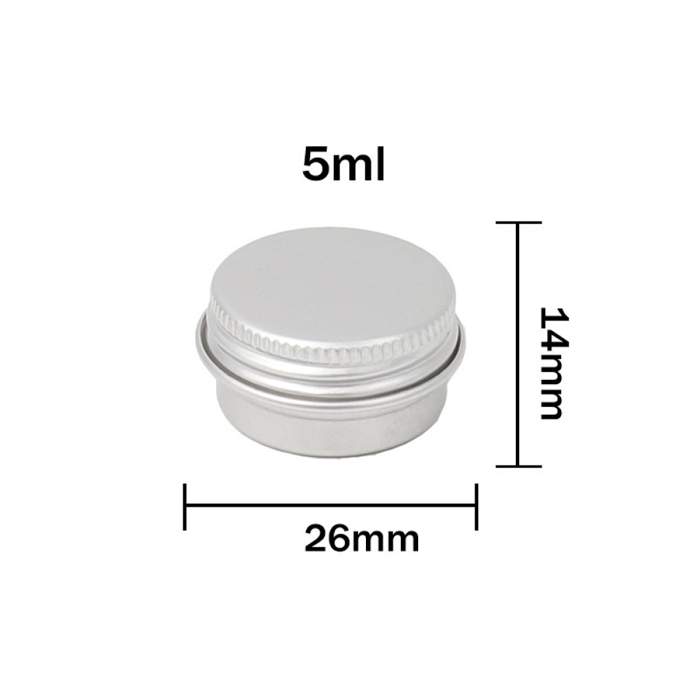 Sample Aluminum Jar Round Meta - Tin Container Lid ulasan dan harga