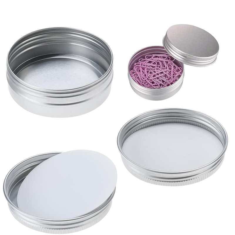 1/5/10pcs 5-250ml Empty Silver - Tin Container Lid ulasan dan harga