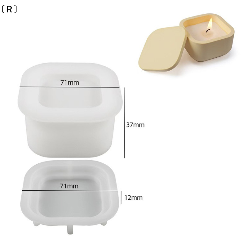 〔R〕1set DIY Candle Jar Silicon - Candle Making Jars With Lids ulasan dan harga