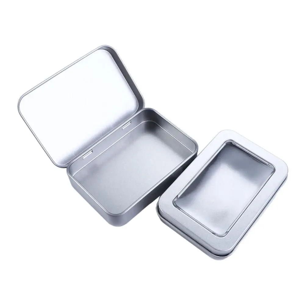 Multicolor Tin Box with Clear  - Tin Container Lid ulasan dan harga