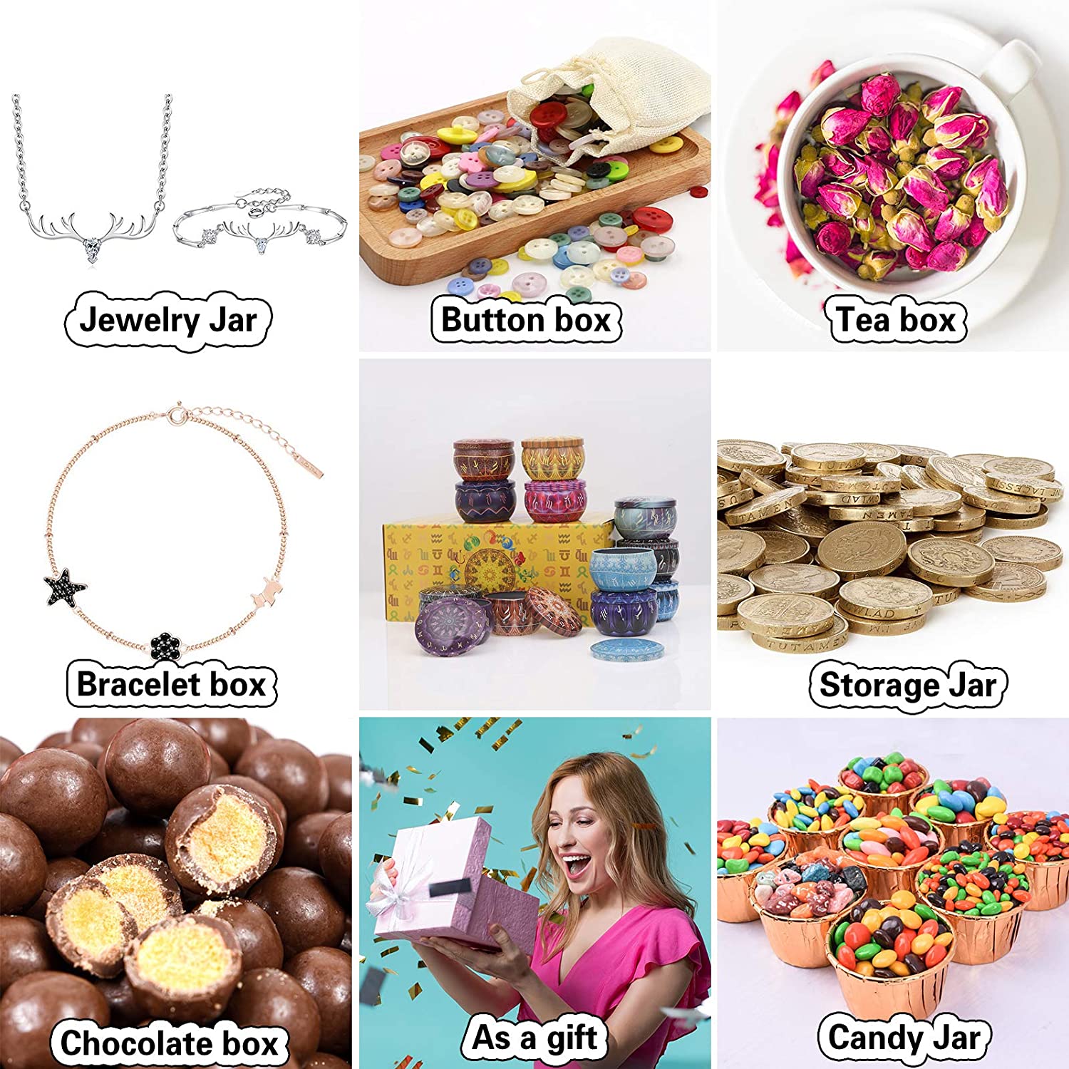 12 pack Candle Tins Round Cand - Candle Making Jars With Lids ulasan dan harga