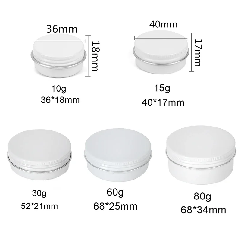 10/20/30Pcs 10/15/30/60/80g Al - Tin Container Lid ulasan dan harga