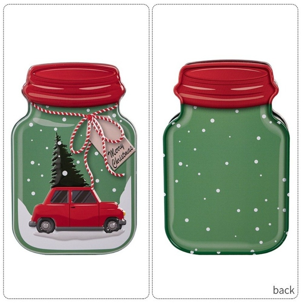 Metal Christmas Tin Box with L - Tin Container Lid ulasan dan harga