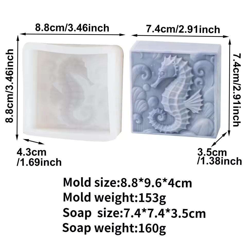 3D Seahorse Silicone Soap Mold - Candle Making Tutorial ulasan dan harga