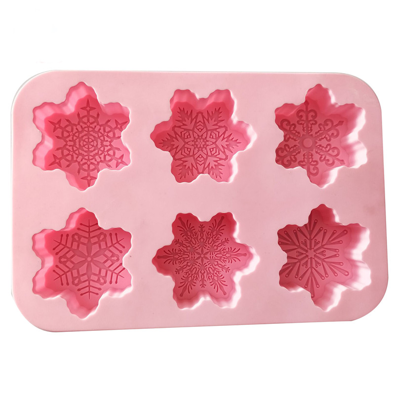 6 Cavity Snowflake Silicone Mo - Candle Making Tutorial ulasan dan harga