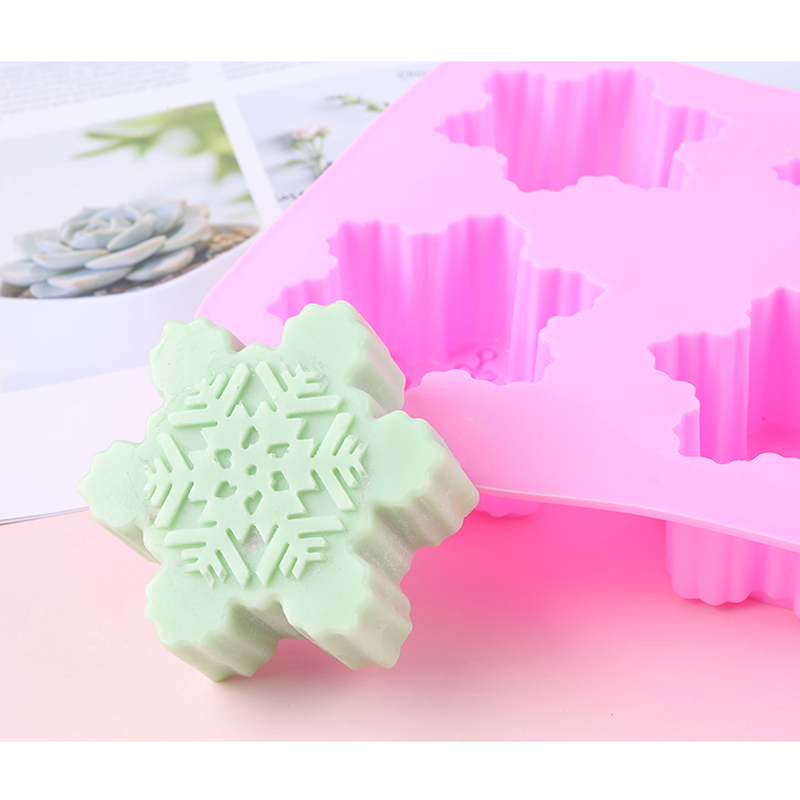 6 Cavity Snowflake Silicone Mo - Candle Making Tutorial ulasan dan harga