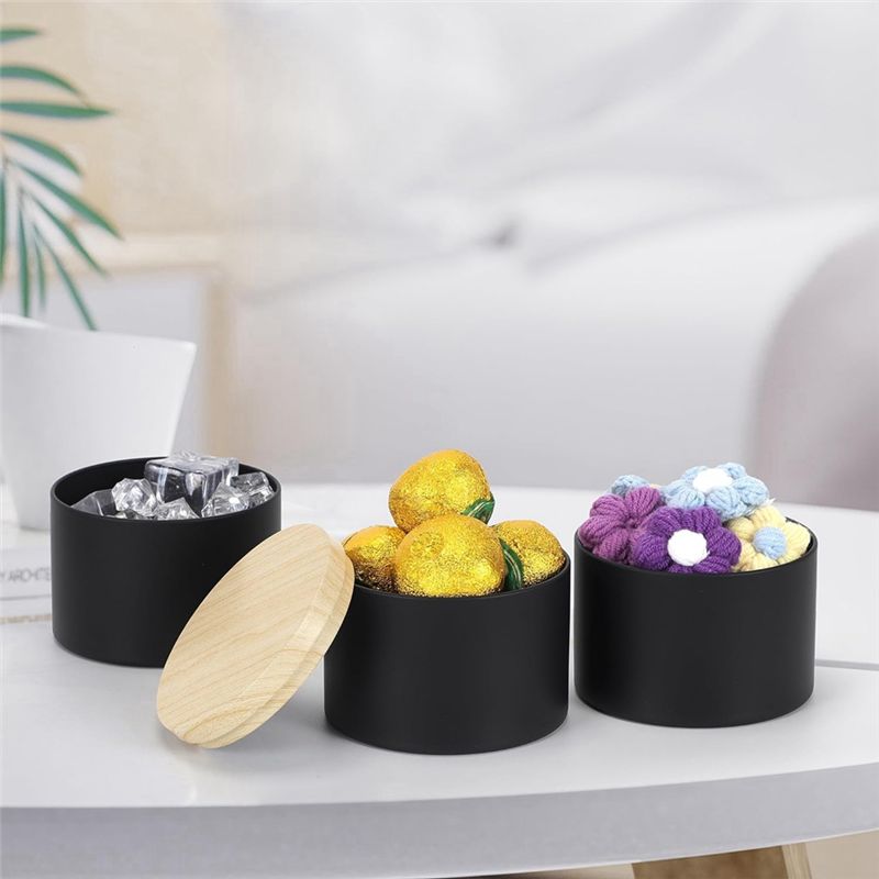 24 Pack 4 Oz Black Candle Tins - Candle Making Jars With Lids ulasan dan harga